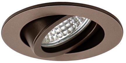 Brumberg TIRREL-R Einbaustrahler, GU10, max. 10W LED, rund, schwenkbar, Aluminium, braunmetallic matt (36143650)