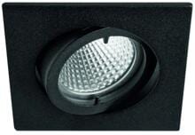 Rutec ALU55472-M ALU-Druckguss Einbaustrahler Quadro schwenkbar, bayonet, schwarz matt
