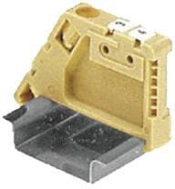 Weidmüller Endwinkel EW35 Reihenklemme, Zubehör, Schienenhalter, schraubbar, beige (0383560000) (Inhalt: 5 Stk.)