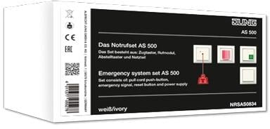 Jung NRSAS0834 Notrufset, Serie AS, weiß