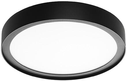 SG Leuchten Disc 290 LED Deckenleuchte, 17W, 1850lm, 3000K, Phasenabschnittsdimmung, schwarz (606044)