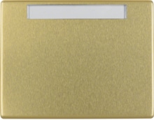 Berker 14360002 Wippe, Arsys, mit Beschriftungsfeld, gold matt, Aluminium eloxiert