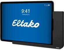 Eltako OnWall/2-sz Universal-Wand-Dockingstation für USB-C- iPads bis 11”, Ladefunktion, Alu schwarz eloxiert (30000102)