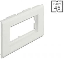Delock Easy 45 Modulträger für Geräteeinbaukanal, 130x80mm, Kunststoff, weiß (81316)