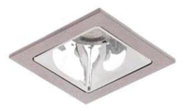 Brumberg Apollo Micro LED-Einbaudownlight, 230 V AC, 50 Hz, 4.000 K, 7 W, 55°, CRI > 90, quadratisch, silber (40641164DA)