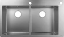 hansgrohe S71 S712-F765 Einbauspüle 370/370, Edelstahl (43311800)