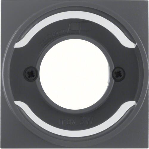 Berker 11981606 Zentralstück für Lichtsignal E14, S.1, anthrazit matt