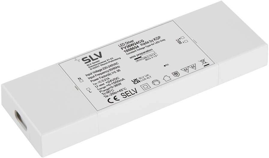 SLV LED Netzteil, 36W, 24V, weiß (1008654)
