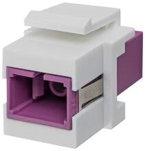Jung SCOM4EV Glasfaser Keystone-Modul 1fach, erikaviolett