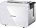 Bosch Styline TAT8611 Toaster, 860 W, Brötchenaufsatz, weiß/edelstahl