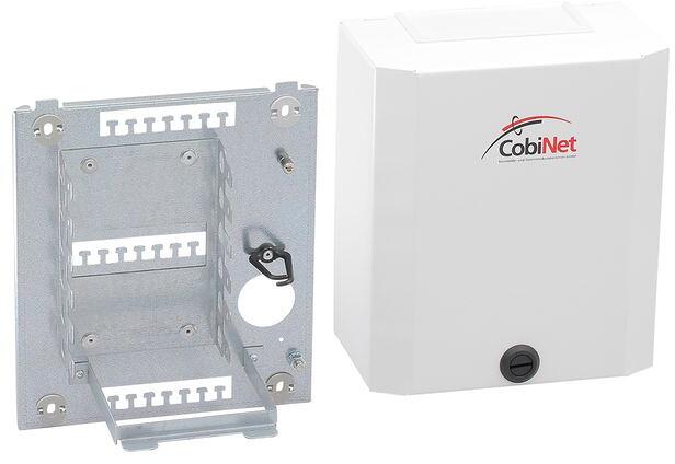 CobiNet 112696 VKA1/ Verteilergehäuse Aufputz mit Montagewanne, 203x233x115mm, IP42, Stahl, verkehrsweiß (112696)