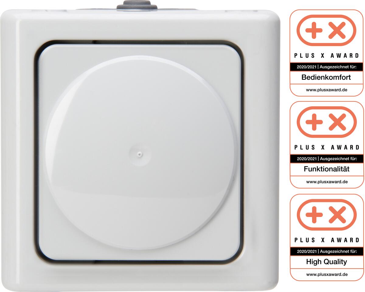 Kopp Abzweigdose mit Blindabdeckung, Blue Electric, Grau (371304002)