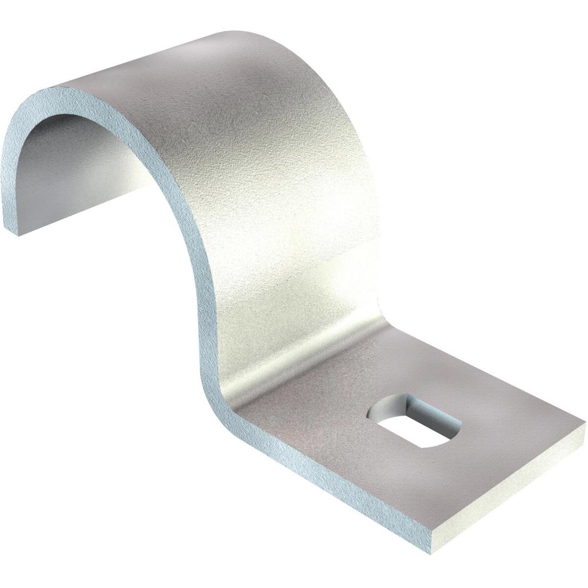 OBO Bettermann 822/10 Befestigungsschelle, einlappig, 10mm, Stahl, tauchfeuerverzinkt (1014013)