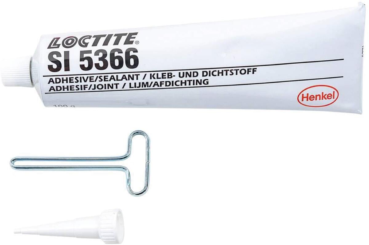Bosch Siemens 00311504 Klebstoff, für Gasgeräte, Dampfgar- und Kombi-Dampfbacköfen, 100 gr Tube, Silikon-Kleb-/Dichtstoff, LOCTITE SI 5366, weiß