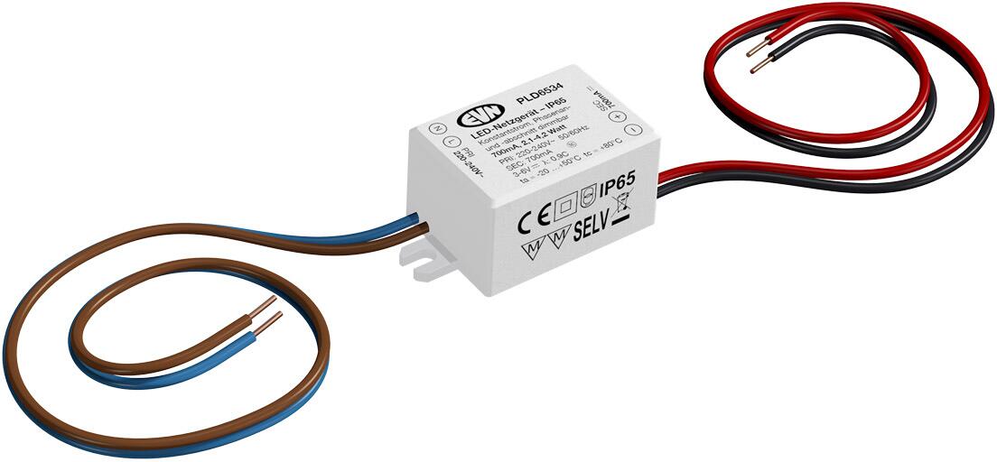 EVN PLD Netzgerät, 700mA, 2,1-4,2W, IP65, Primär: 220-240V/AC (PLD6534)