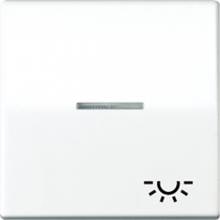 JUNG AS591KO5LWW Wippe mit Lichtleiter und Symbol "Licht", alpinweiß