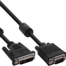 InLine DVI-A Kabel, analog 12+5 Stecker auf 15pol HD Stecker VGA