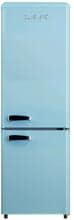 Wolkenstein KG250.4RT LB Stand Retro Kühl-Gefrierkombination, 54,60 cm breit, 249 L, LED Beleuschtung, blau
