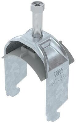 OBO Bettermann BS-N1-K-46 FT Bügelschelle 2056 N-Fuß, 1-fach, 40-46mm, tauchfeuerverzinkt (1187238)