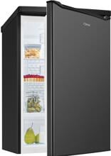Bomann VS 7258 Vollraumkühlschrank, 55 cm breit, 126 L, LED-Innenraumbeleuchtung, dunkle Edelstahloptik (772581)