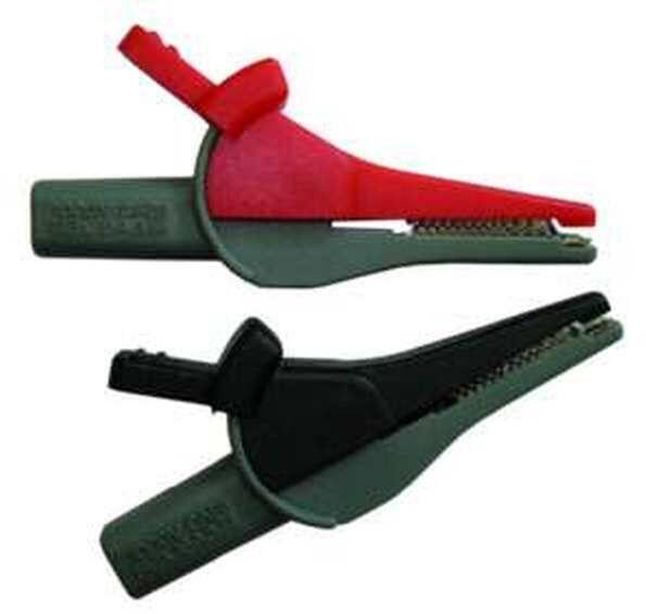 PROTEC.class PKROKOK Krokoklemmen für PLSS, 1 Paar (rot/schwarz)