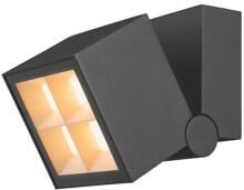 SLV S-CUBE Wand- und Deckenaufbauleuchte, IP65, 2700/3000K, PHASE dimmbar, anthrazit (1007458)