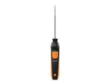 Testo 915i Thermometer, Tauch-/Einstechfühler, Smartphone-Bedienung, TE Typ K, Bluetooth, schwarz/orange (0563 1915)