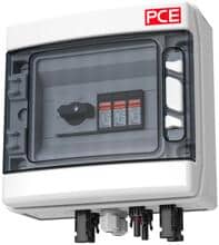 PCE PV-Box Sol-Line DC1-TS-MC-TYP1+2, IP65, grau (090PV033)