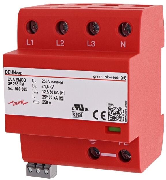 Dehn Kombi-Ableiter DVA EMOB 3P 255 FM, Typ 1+2+3 (900385)