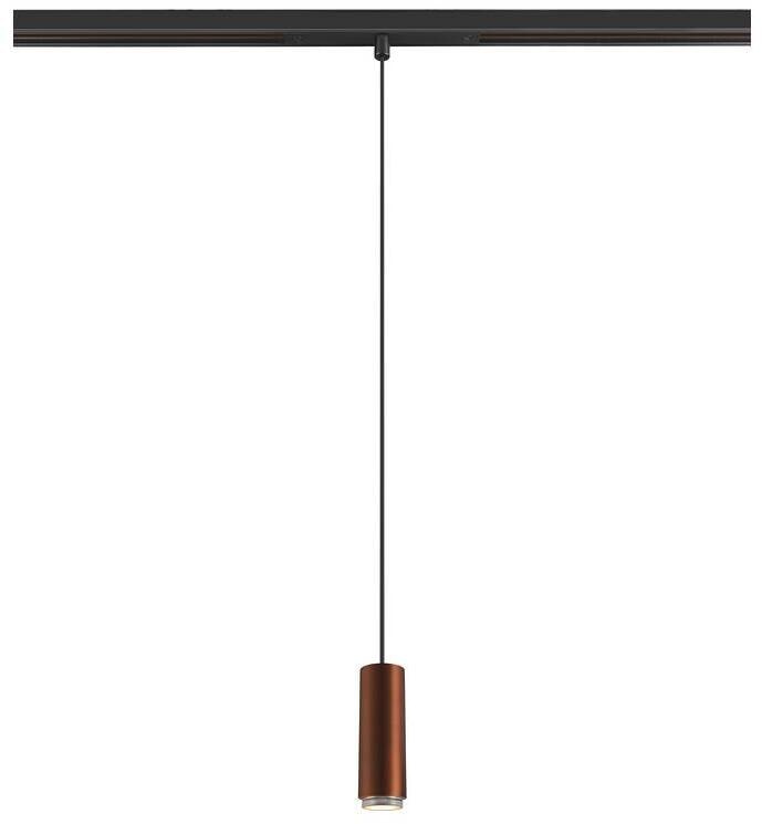 SLV LALU Pendelleuchte für 48V Niedervolt-Schienen-System, Led Base, Mix&Match, DALI, 8W, 3000K, bronze (1007747)