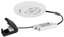 Brumberg BB13 LED-Einbaustrahler, 230 V AC, 50 Hz, 6 W, 38°, dim2warm, 3.000 K - 1.800 K, weiß (39473173)
