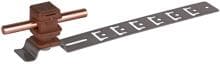 Dehn DLH US 8 H16 L205 BR V2A Dachleitungshalter UNIsnap NIRO/K-braun H 16mm Rd 8mm m. geprägt. Strebe L 205mm (204921)