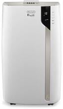 DeLoghi PAC EX93 Mobiles Klimagerät, bis 85 m³, Entfeuchtungsfunktion, Soft Touch Bedienfeld, Timer, Thermostat, weiß