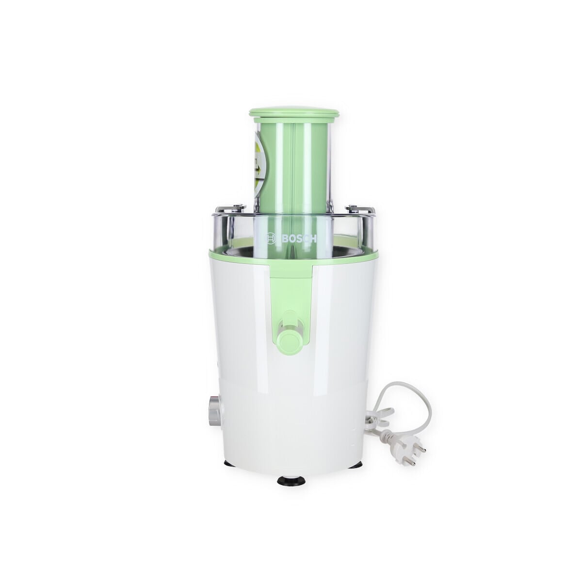 Bosch MES25G0 Entsafter VitaJuice 2, 700 W, Edelstahl-Microsieb, 2 Schaltstufen, weiß/grün Elektroshop Wagner