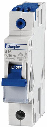 Doepke DLS 6HSL B16-1 6KA Leitungsschutzschalter, 1-Polig, B-Charakteristik, 16A
