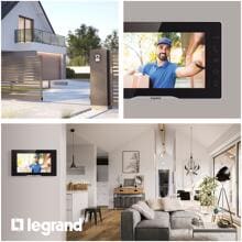 Legrand EASYKIT Plus Video-Innenstelle, 7"-Hochglanz-Farbmonitor, Sensortasten, Steckernetzgerät, Schwarz (364220)