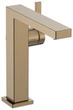 hansgrohe Tecturis E Einhebel-Waschtischarmatur 150 Fine CoolStart mit Push-Open Ablaufgarnitur, Messing, 5 l/min, Brushed Bronze, (73042140)