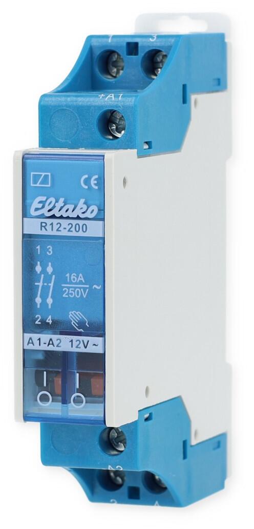 Eltako R12-200-12V Elektromechanisches Schaltrelais, 1 Schließer, 16A, 12V (22200011)