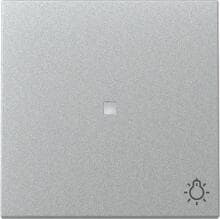 Gira 367426 Wippe mit Lichtsymbol und Kontrollfenster, 1fach, System 55, Aluminium (lackiert)
