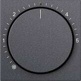 Gira 270228 Abdeckung für Raumtemperaturregler mit Kontrolllicht, System 55, Anthrazit