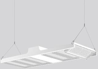 RZB Light Case LED-Hallenstrahler, 6-Module, 335W, 53000lm, Ausstrahlwinkel 55°/57°, weiß (921690.002.76)