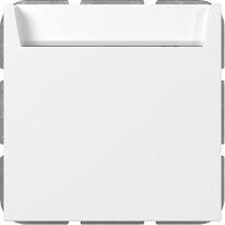 Gira 314003 Hotel-Card-Schalter mit N-Klemme, System 55, Reinweiß glänzend (lackiert)