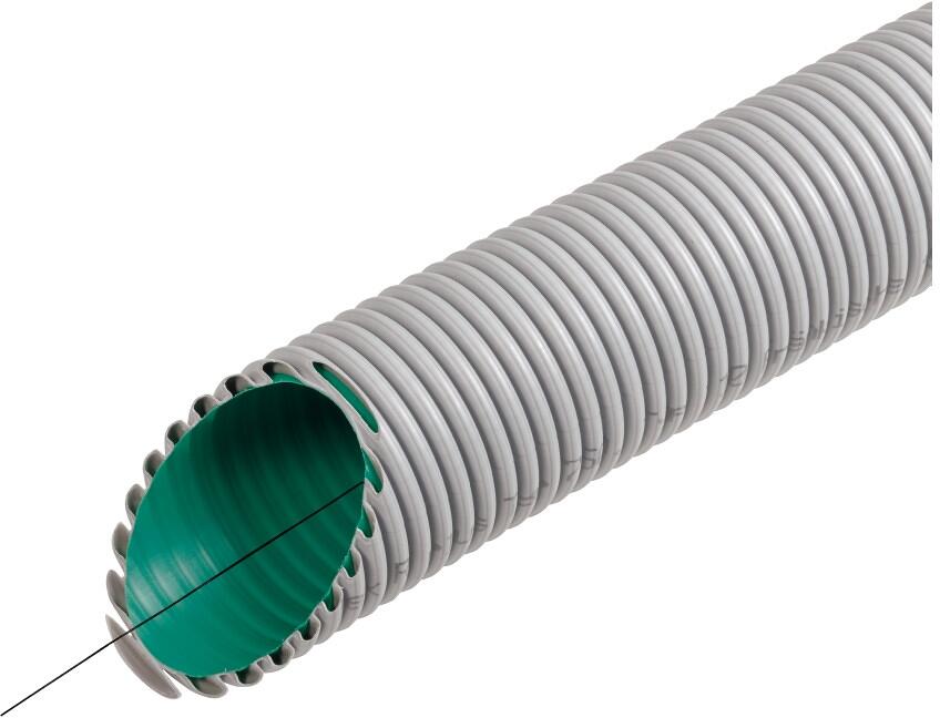 Fränkische Kabuflex R Beton 110 Kabelschutzrohr mit Einzugsschnur, 110mm, 50m Ring, grau (19230110)