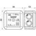 OBO Bettermann TD-4/I Überspannungsschutzgerät für TK-Anlagen, 170V, weiß (5081690)