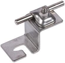 Dehn DLH KB 6.10 TD B8.5 V2A Dachleitungshalter NIRO f. Blechdächer i. Trapezform m. Klemmbock f. Rd 6-10mm (223020)