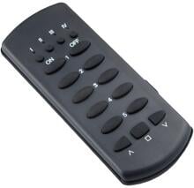 ELDAT RT22E5022-01-23K Handsender 24-Kanal, 20x EIN/AUS 4x AUF/STOPP/ZU anthrazit