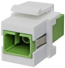 Jung SCOS2GN Glasfaser Keystone-Modul 1fach, grün