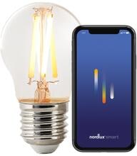 Nordlux Smart E27, G45 Leuchtmittel, 2200-6500K, 600L, 4,7W, dimmbar, klar (2170052700)