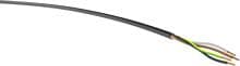 Elmat PVC-Schlauchleitung H03VV-F 4G0,75 sw Ri.50, schwarz, Ring, 50 m