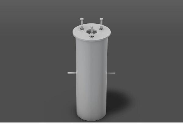 RZB Eingrabstück für verschiedene Pollerleuchten, Aluminium, D:153mm, H:400mm (982155.000)